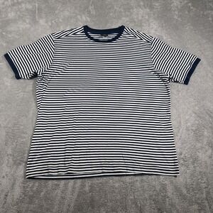 Paul & Shark Yachting T-Shirt Mens Large Navy White Striped Crewneck Italy